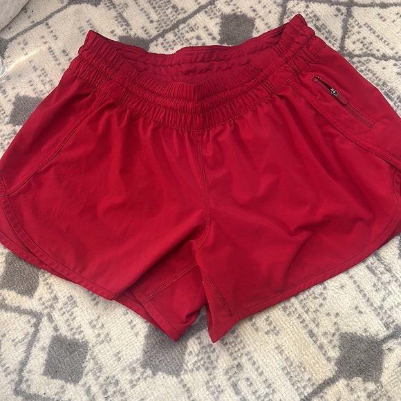 lululemon athletica Pants - 🍋Lululemon Athletica Dark Red HR Hotty Hot Athletic Shorts Size 12 EUC Rare